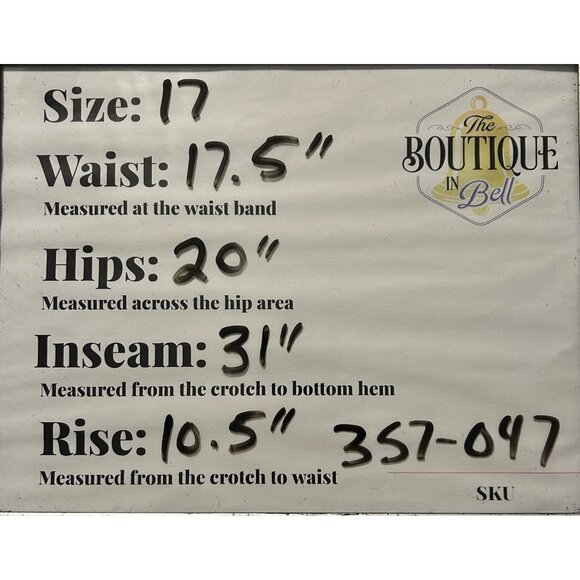 Soundgirl Jeans Juniors 17 Blue Bootcut Studs Bling Thick Stitch Fluer De Lis - Picture 14 of 16